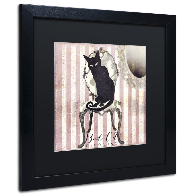 «Jadaya Bad Cat I», impression encadrée, Noir, H 16 po x l 16 po x P 0,5 po