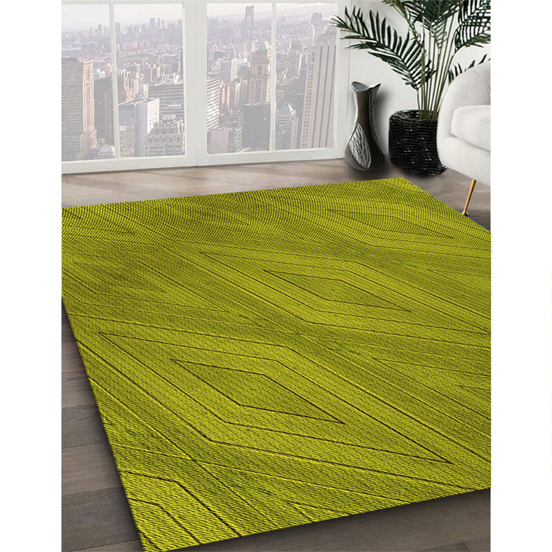 Geometric Indoor Rug, Round 5'