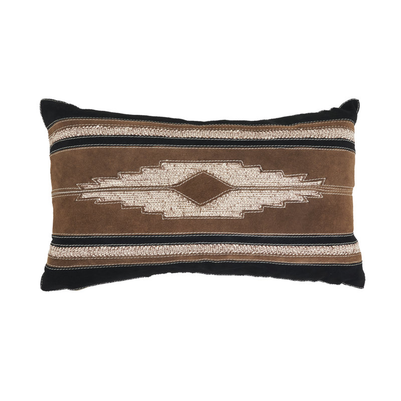 Housse de coussin Western Leather, 12 po x 20 po, Ne s’applique pas