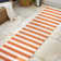 Hedva Two-Tone Wide Stripe Orange/Beige Indoor/Outdoor Rug
