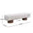 Upholstered Dining Bench For Dining Room, No-Assembly End Of Bed Entryway Bench Ottoman For Bedroom Living Room, Faux Fur Fabric Stool Top Wood Leg 300 LBS Weight Capacity-1961976567-1976439707