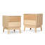 Ensemble de chambre à coucher 3 pièces (table de chevet et commode)