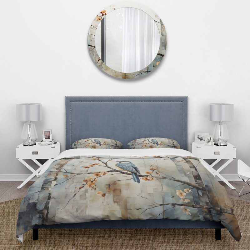 Ensemble de housse de couette en microfibre / polyester Birher Woods Ethereal Elegance III Bedding