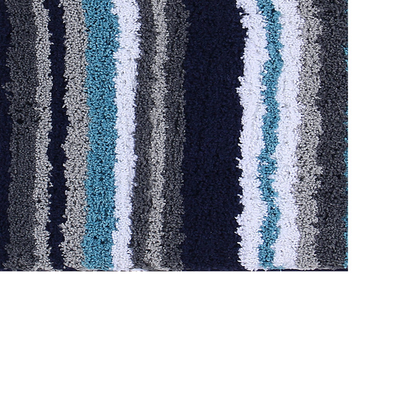 Ensemble de tapis de salle de bain touffeté à la machine 100% polyester Annaleese, Bleu