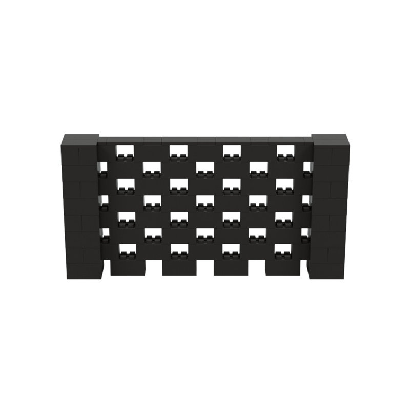 Ensemble mural 4 po de haut Everblock, Noir, 96"