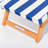 Club Chair - Teak - Crew Mediterranean Blue Stripe-269418254