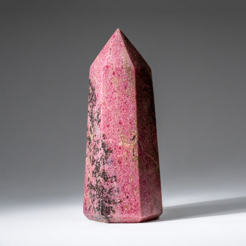 Genuine Polished Imperial Rhodonite Point From Madagascar (2.8 Lbs)