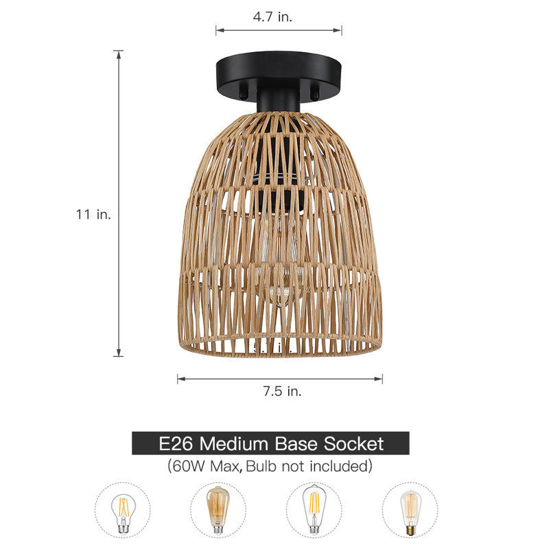 Yingst Semi Flush Mount