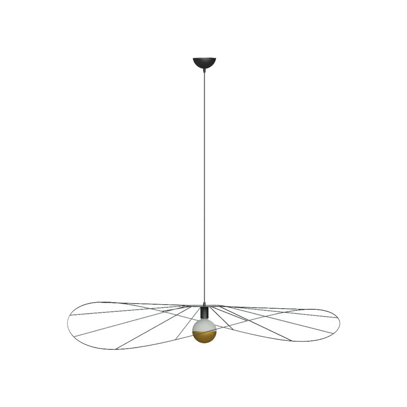 Alissone 1 - Light Black Geometric Pendant, 150cm H x 140cm W x 140cm D