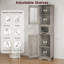 67" Tall Bathroom Cabinet, Narrow Storage Cabinet With Doors And Adjustable Shelf,Floor Slim Cabinet-471156037