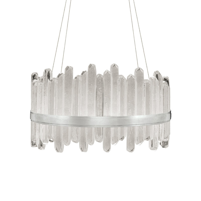 Lustre rond 30,5 po Lior, Argent, 3000