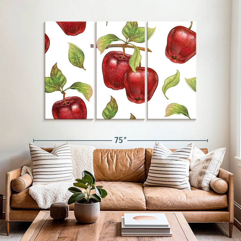 Yarlin Luscious Apples, 20" H x 33" W