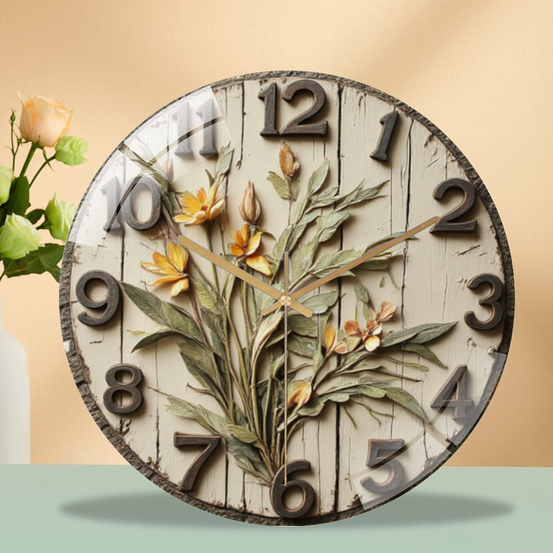 Horloge murale en verre Dorn