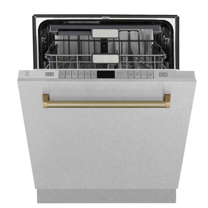 ZLINE Autograph Edition 24" Touch Control Tall Tub Dishwasher in Fingerprint Resistant Stainless Steel, Bronze