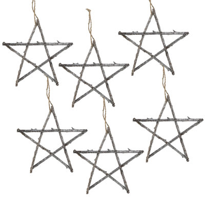 Rattan Star - 10" - Set of 6