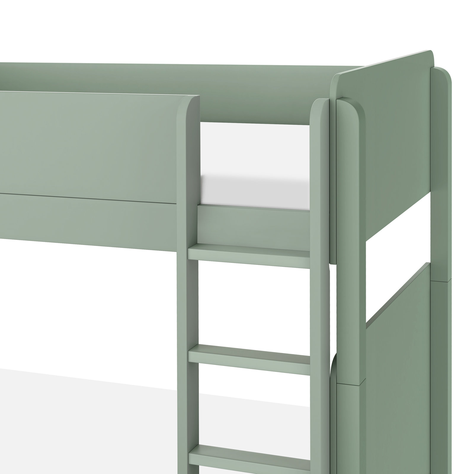 TipToe Twin Bunk Bed, Light Sage