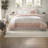 Elegant Cotton Percale Bedding Set, Queen, Farmhouse Style For Home