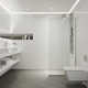 Zenith 34" W x 74" H Fixed Frameless Shower Screen with 3/8" Glass
