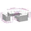 Grand canapé modulaire en rotin PE Vidaxl