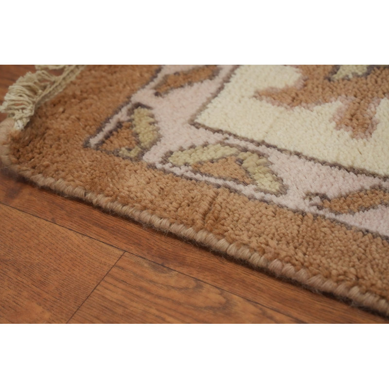 Tapis transitionnel à motif floral en laine All-Over Oushak 9x12