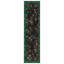 Tapis décoratif noir à motif floral noir-820567673