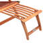 Gaylene 169cm Long Reclining Acacia Single Chaise