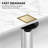 Square Shower Drain With Flange, Brushed Gold