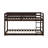 Wooden Solid Floor Bunk Bed With Ladder-1748744076