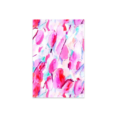 Synesthete rose imprimé sur verre acrylique