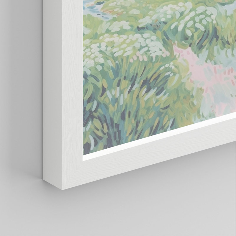 "Calming Landscape Paintings", impression sur toile 4 pièces, Blanc, H 14 po x l 11 po