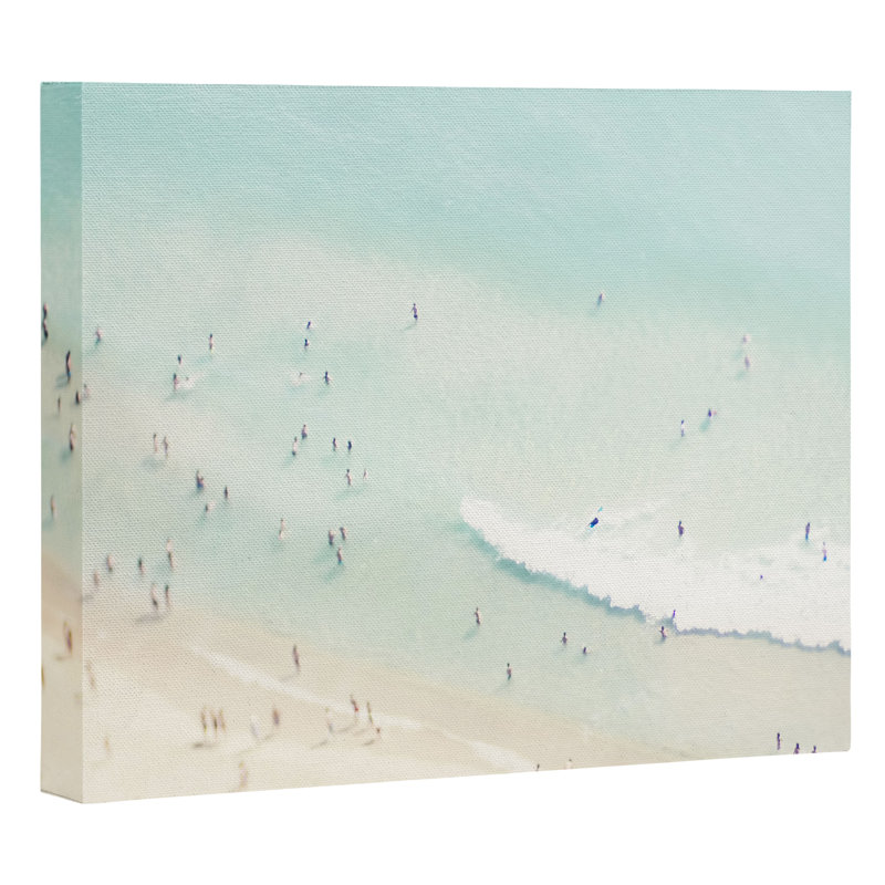 « beach summer love ll », impression, H 8 po x l 10 po x P 2 po, Toile tendue, Pas de tapis