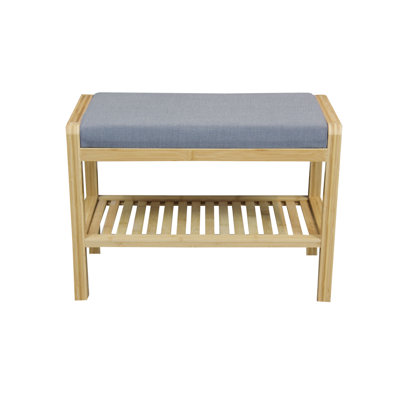 Knarr Cotton Upholstered Storage Bench