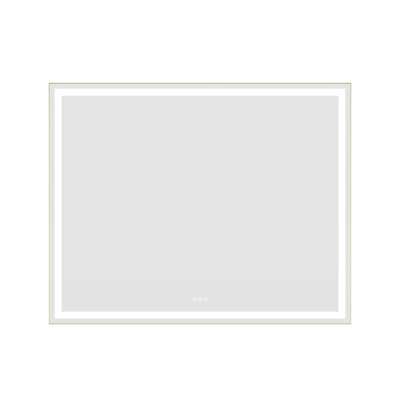 60 X 48 Inch LED Bathroom Mirror With Front And Backlight, Wall Mounted Vanity Mirror With Aluminum Frame, Antifog, Memory, 3 Colours, Stepless Dimmable