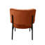 Accent de velours moderne sans accoudoirs en velours orange de 32,09 po Lilamae