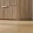  Nightstand with 2-Drawer, Wood  Fluted Bedside Table with 1.97"-Thick Side Panels and Faux Marble Top-545701114-545701113