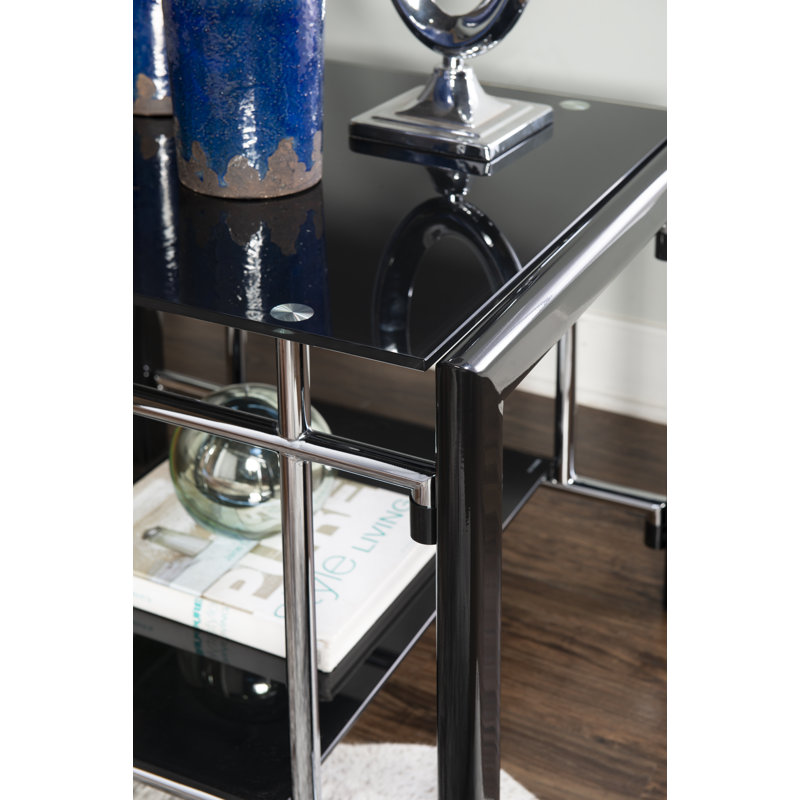 Darese Glass Top End Table Set