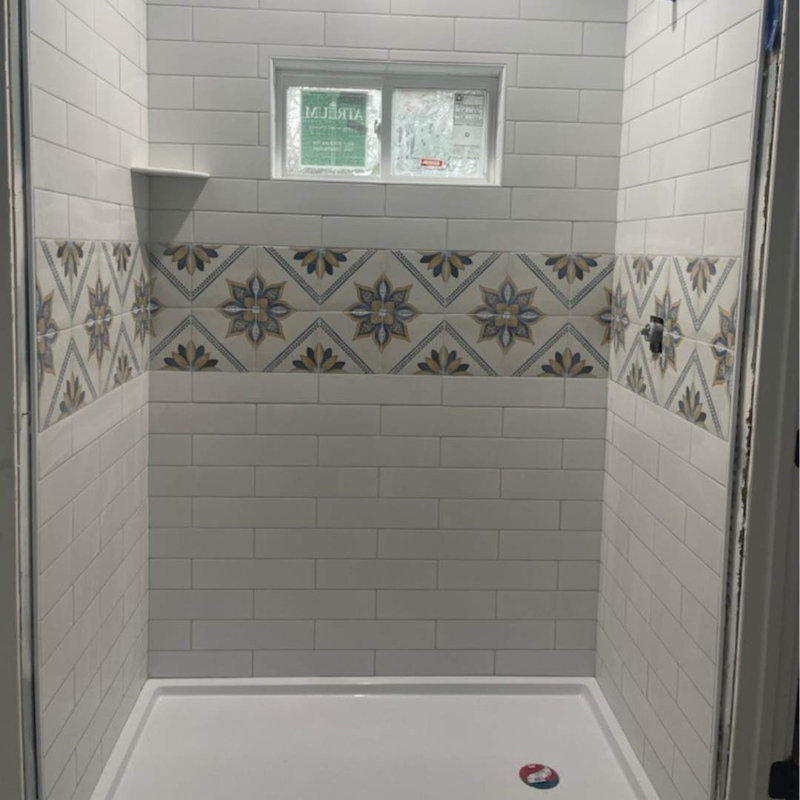 Monastery 8" x 8" Italian Patterned Porcelain Tile, Sorrento