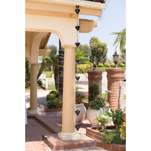 Aluminum Siam Cup Rain Chain Replacement Downspout for Gutters