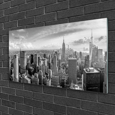 City Houses - Unframed Photograph on Glass