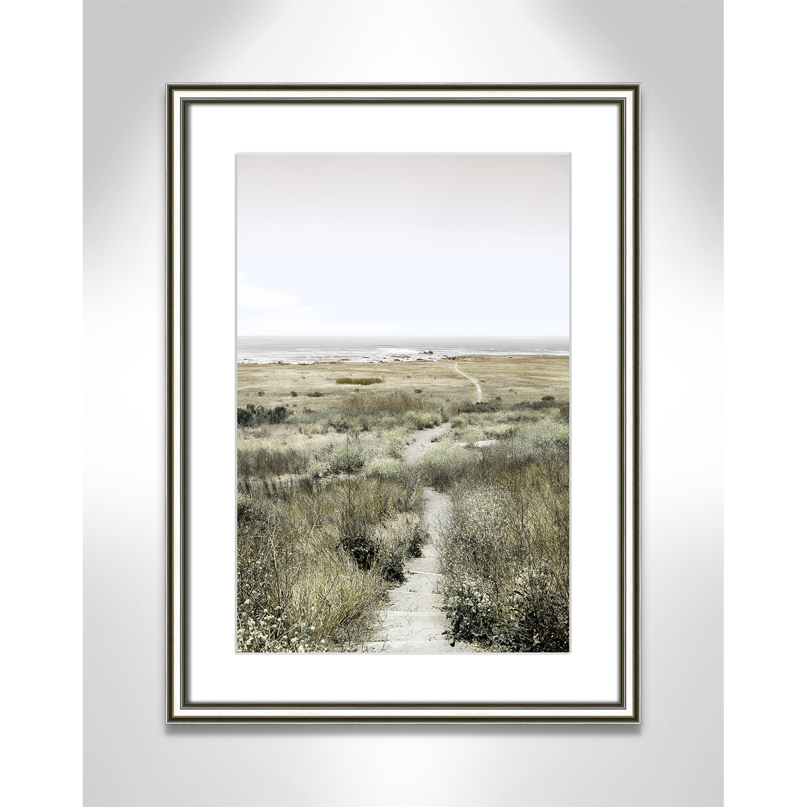 Toscani "Footpath to Paradise" Print, 18.25 W x 24.25 H x 0.88 D, Silver
