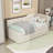 Upholstered Daybed with Trundle and 1 Drawer-182853726-182853720
