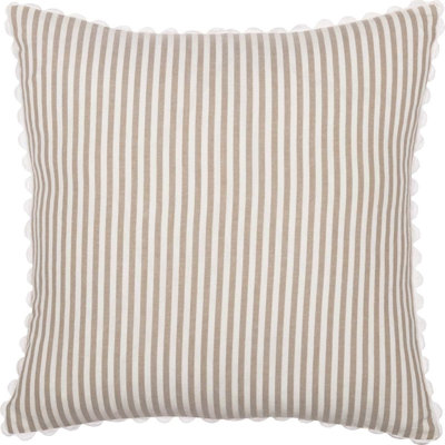 Striped Cotton Reversible Pillow Cover