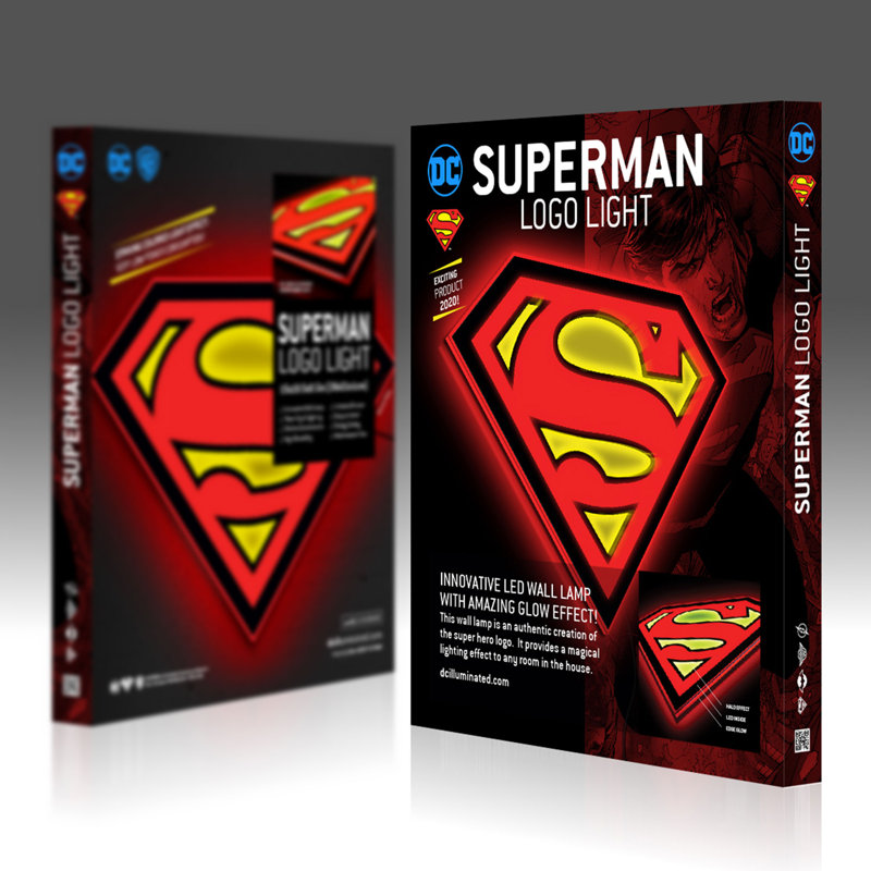 Enseigne lumineuse DEL Superman de 6,6 po Superman