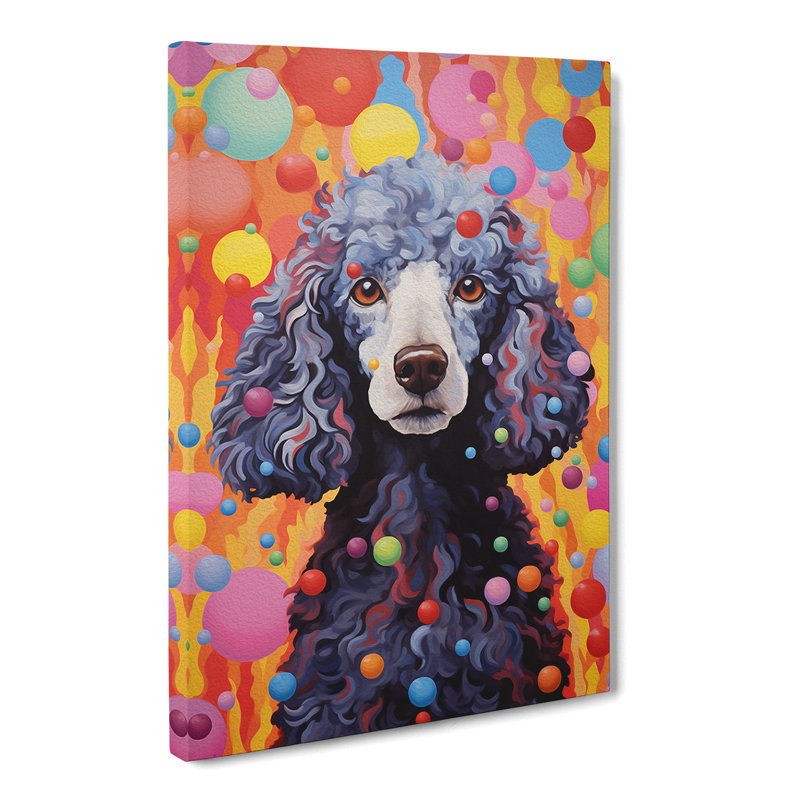 Poodle Colour Field No.3 - No Frame Print, 60cm H x 40cm W x 3cm D