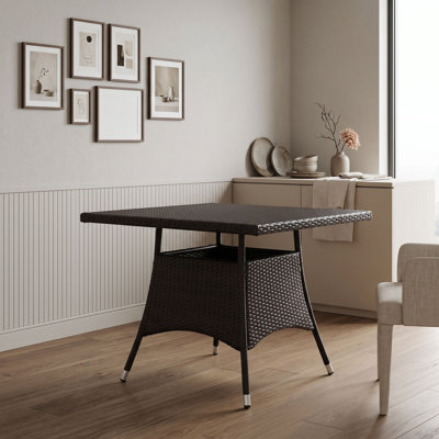 Square Wicker Dining Table