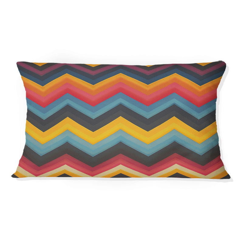 Coussin décoratif à chevrons