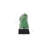 Refractory Glass Sculpture, Green, On Base