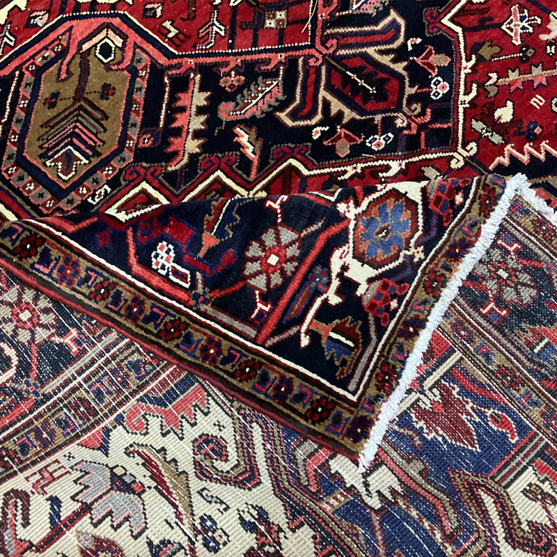 HERAT ORIENTAL Handmade Heriz Wool Rug