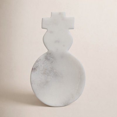 Marble Snowman Shaped Spoon Rest