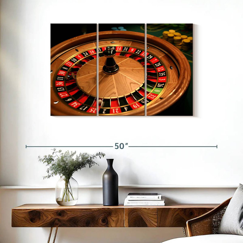 Classic Roulette Table, 24" H x 38" W